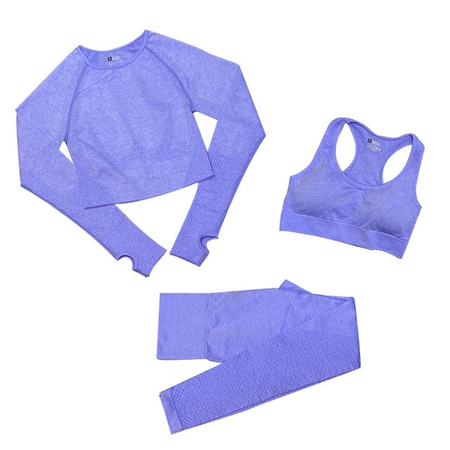 Conjunto Feminino Fitness Yoga - 3 peças